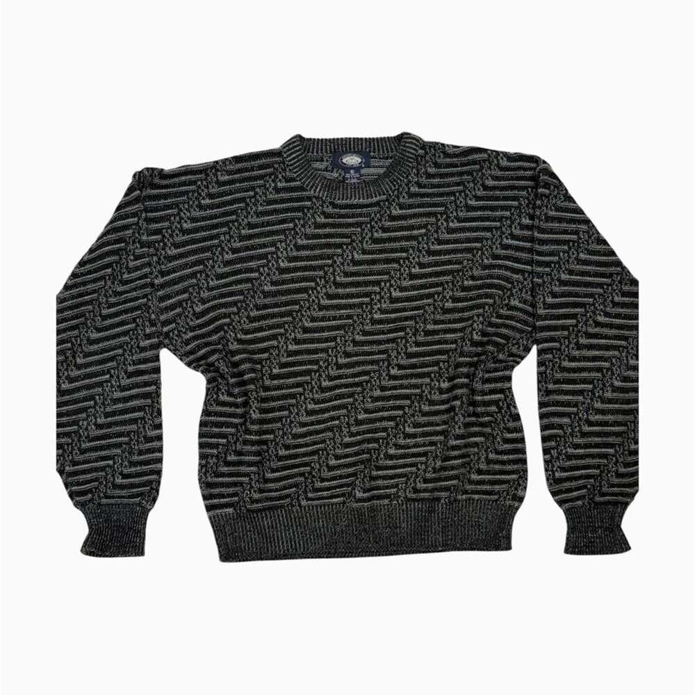 Knightsbridge Men's Grey and Black Jumper